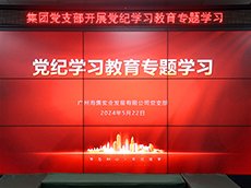 集团党支部开展党纪学习教育专题学习